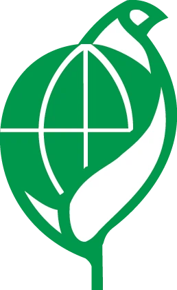 綠色葉片與鳥形線條構成的環保象徵圖案，帶出永續與友善旅遊理念。 此標誌代表旅遊業者重視環境及永續概念，強化品牌在旅遊產業中的正面形象與社會責任。