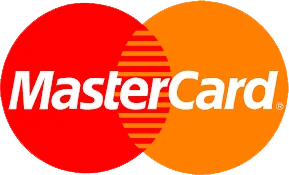 紅色與橘色交疊的雙圓圖形，是全球通用的信用卡支付象徵。 此圖示傳達網站支持 MasterCard 線上付款，強化付款流程的便利性與國際化。